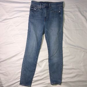 Gap Light Wash High Rise True Skinny Jeans